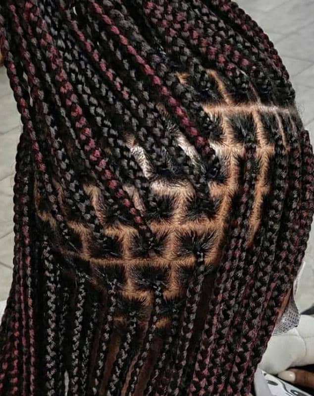 Student braids practical look 4